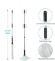 Wet Mop for Floor Cleaning,57.5 Inch Long Handle