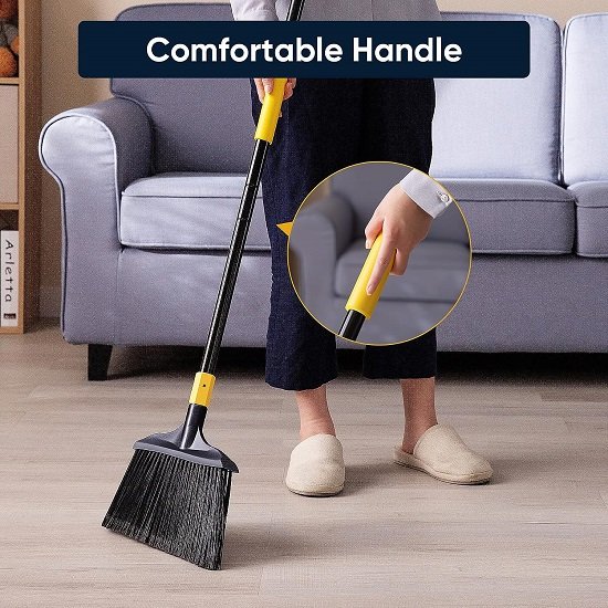 Heavy duty broom - suitable for courtyard lobby mall market floor home 54 inches