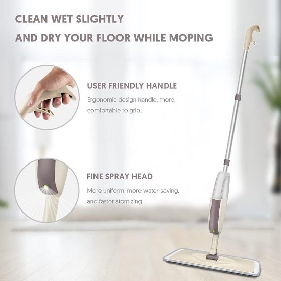Spray Mop for Floor Cleaning, Dry Wet Spray Mop
