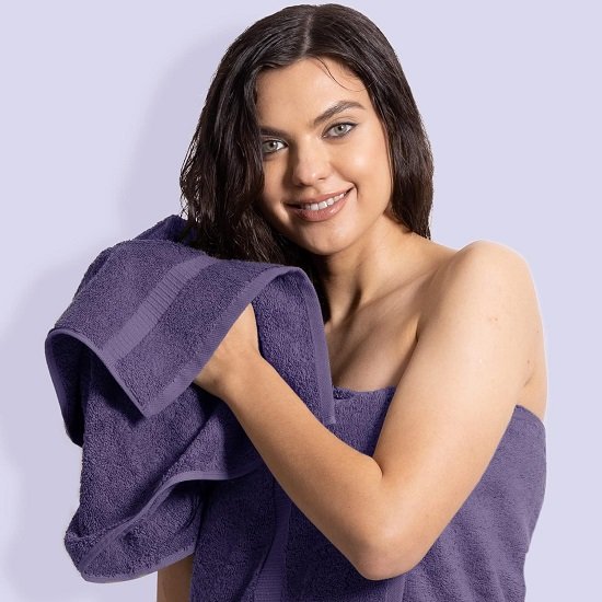 100% Cotton Premium Towels | Soft and Absorbent (6 Hand Towels, Fuchsia)