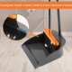 Long Handle Broom with Upright Standing Dustpan Combo for Office Home Kitchen Lobby Floor Cleaning