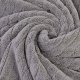 Microfiber Oversize Quick Dry Lint Free Bath Towel, 60 x 30 in, Set of 2 (Gray, Ribbed Design)