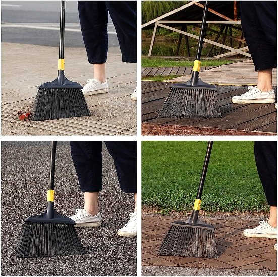 Heavy duty broom - suitable for courtyard lobby mall market floor home 54 inches