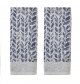 Distressed Leaves Hand Towel (2-Pack),Denim Blue